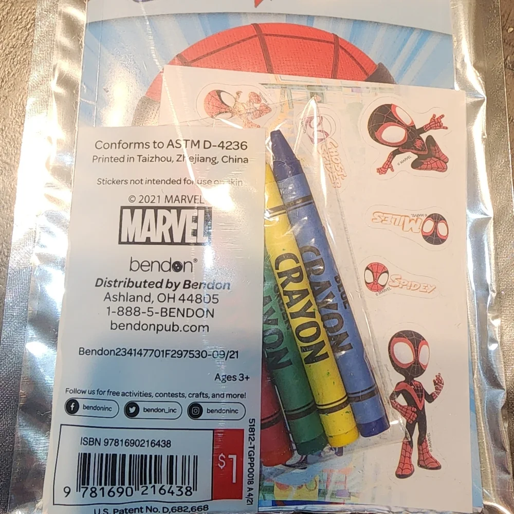 🆕️Spiderman Play Pack Grab-n-Go Coloring Books - Includes 15
